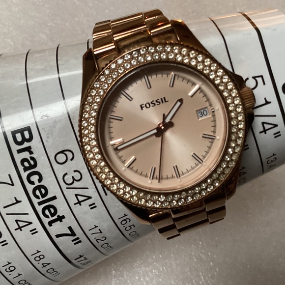Fossil Retro Traveller Three Hand Rose Gold-tone Women’s Watch AM4454 main image 10
